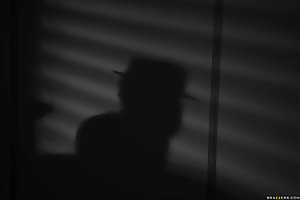 Chanel Preston in Pornstars Like it Big: Busty and black widow looking femme fatale fucking a hung noir detective
