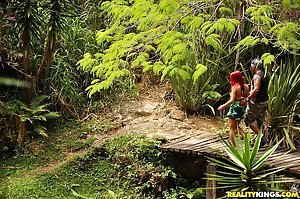 Tammy in Mike in Brazil: Redheaded Latina gets her holes licked and fucked outdoors, it's amazing