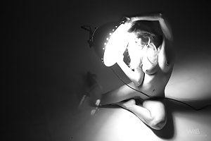 Marketa Belonoha in Watch4Beauty: B&W artsy pictures featuring a horny naked blonde and a lamp