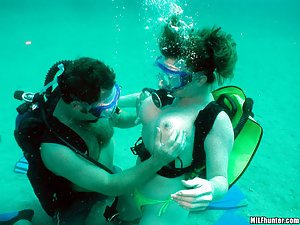 Jessica in Milf Hunter: Green bikini MILF enjoys scuba diving and underwater fucking