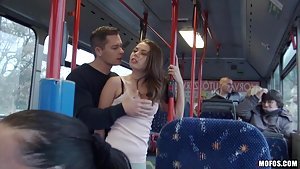 Bonnie in Mofos B Sides: Public bus banging with a tight-ass chick in a really sexy sweater
