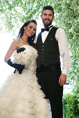 Sandee Westgate & Jared Grey in Pornfidelity: Stockings-clad brunette bride getting banged by her big-dicked groom
