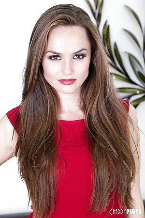 Tori Black in Wild on Cam: Perfect-looking brunette in red masturbating with a big toy, LIVE