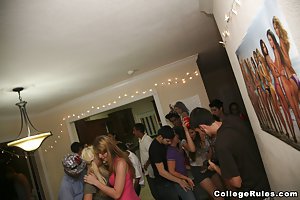 College Rules: Horny girls getting their freak on and fucking college dudes