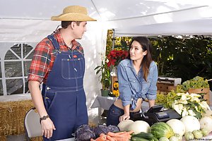 Eva Lovia in Real Wife Stories: Lustful Latina with denim fetish gets fucked on a farmer's market