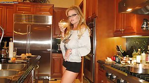 Kelly Madison in Kelly Madison: Glasses-wearing MILF with long legs gets fucked in front of a mirror