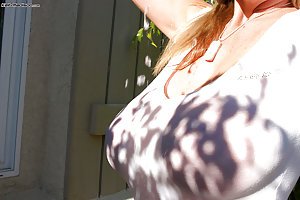 Kelly Madison in Kelly Madison: Busty blonde window cleaner showing off her massive wet boobs
