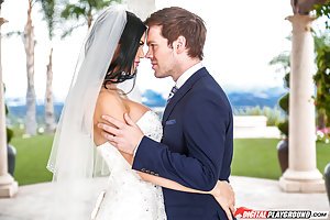 Digital Playground: Busty brunette MILF bride gets destroyed during the honeymoon